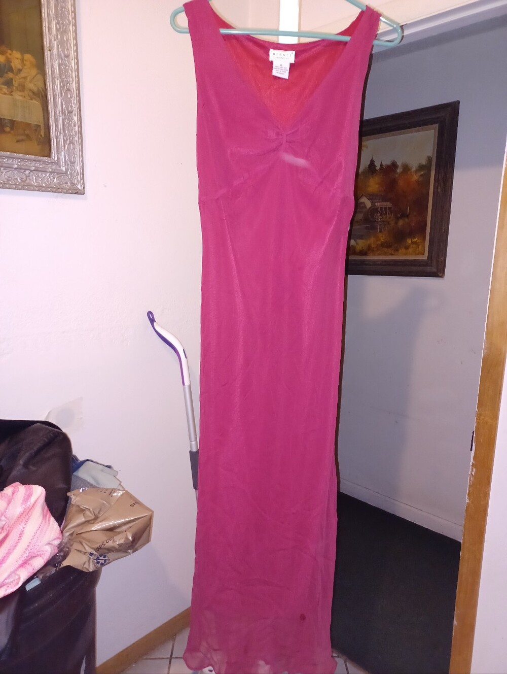 Henne Fuchsia Sleeveless Maxi Dress Size 12